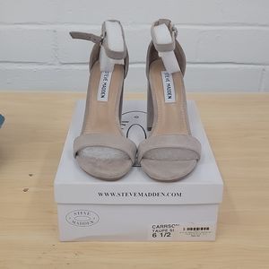 Steve Madden Carrson Style Taupe Suede Heels